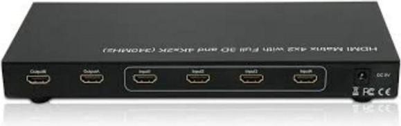 Produktbild Techly HDMI Matrix Switch 4X2 mit