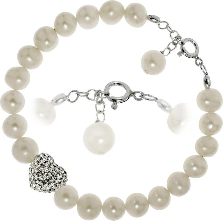Produktbild Bijouteria Armband (20.50 cm, Süsswasserperle, Silber 925, Kristall)