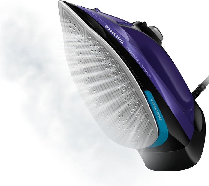 Actual product image Philips PerfectCare GC3925/30 Iron SteamGlide Plus soleplate, Purple (2500 W, 180 g/min)