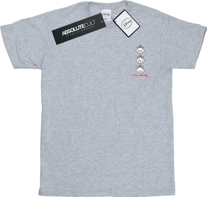 Actual product image Disney Mens Aristocats Marie Breast Print T-Shirt (3XL)