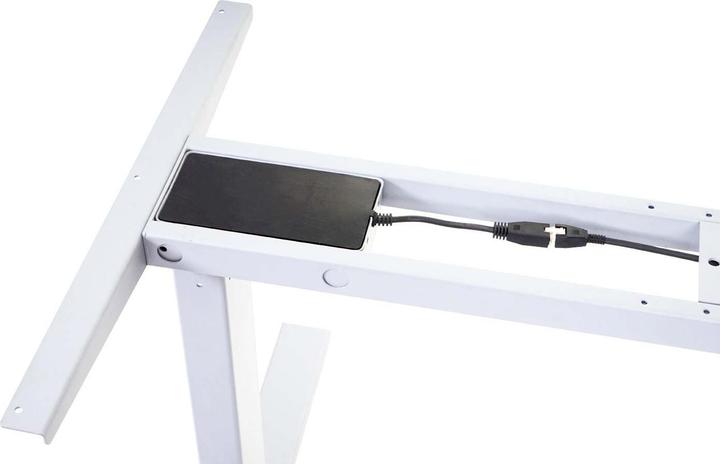 Produktbild Swisshandel24 Gestell, variables Tischgestell für Eck-Schreibtisch, elektrisch höhenverstellbar Memory 45kg - weis