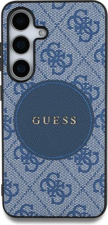 Produktbild Guess Etui 4G Round Patch Classic Logo MagSafe do Samsung Galaxy S25 Plus niebieski (Samsung Galaxy S25+)