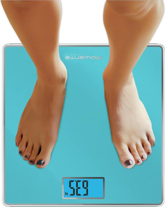 Produktbild Rowenta Classic BS1503 Square Turquoise Elektronische Personenwaage (160 kg)