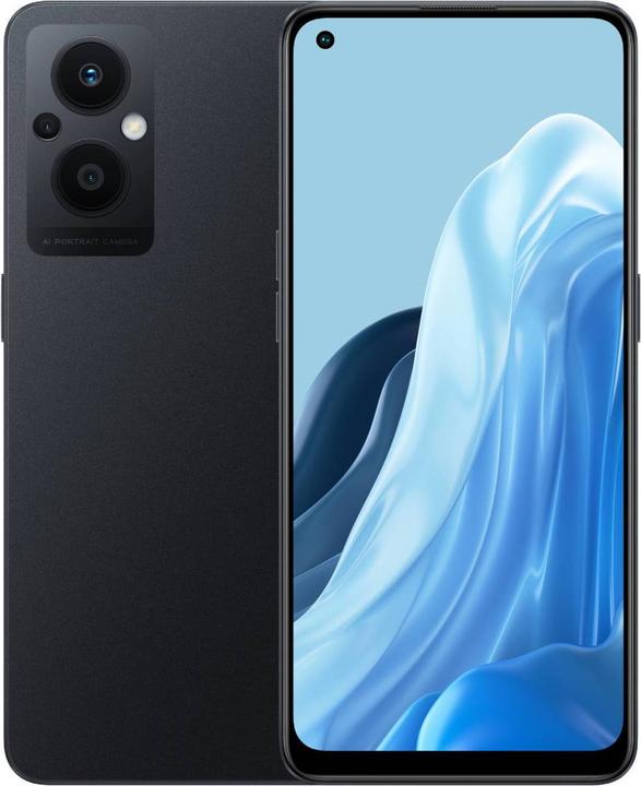 OPPO Reno 8 Lite (128 GB, Cosmic Black, 6.43", Dual SIM, 64 Mpx, 5G)
