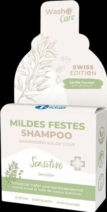 Produktbild Washo Swiss Edition Mildes Festes Shampoo Sensitive (200 ml, Festes Shampoo)
