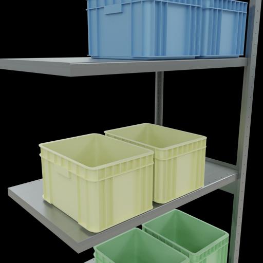 Produktbild Schulte Lagertechnik Stecksystem Anbauregal MULTIplus250 mit Längenriegel