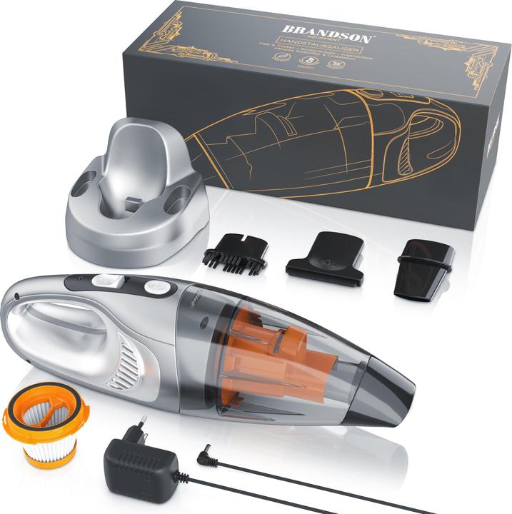 Produktbild Brandson Akku Handstaubsauger 85 W, beutellos, Akku Handstaubsauger mit HEPA-Filter Beutellos