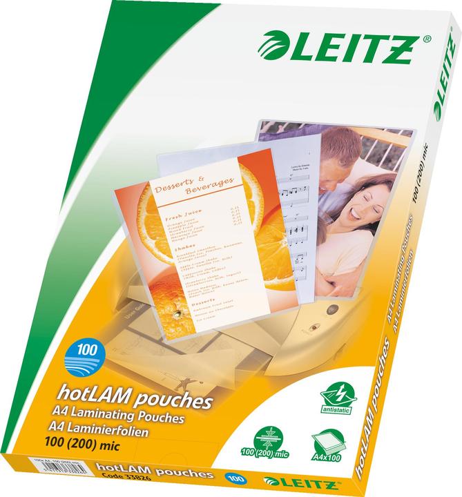 Actual product image Leitz hot laminating foils (A4, 100 Piece, 100 µm)