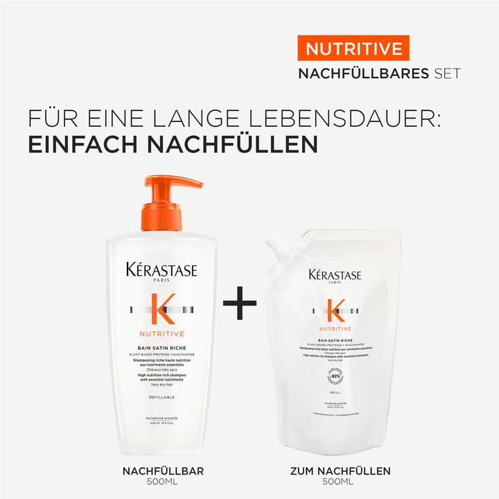 Actual product image Kérastase Nutritive Nachfüllset (1000 ml, Liquid shampoo)