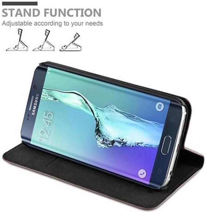 Actual product image Cadorabo Book Invisible Magnet Cover (Samsung Galaxy S6 Edge)