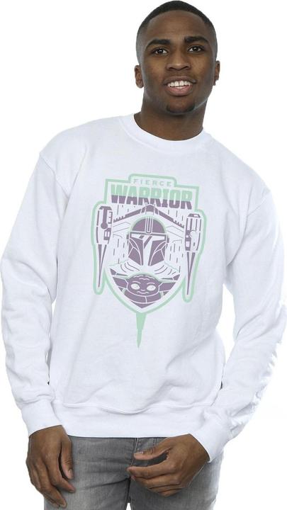 Produktbild Star Wars The Mandalorian Fierce Warrior Patch Sweatshirt (XXL)