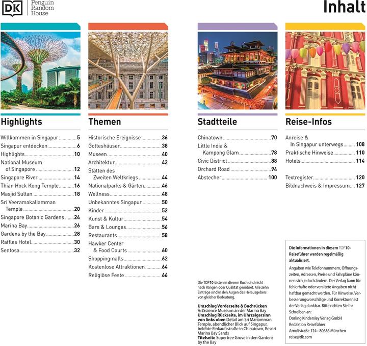 Produktbild TOP10 Reiseführer Singapur (Deutsch, DK Verlag Reise, 2023)