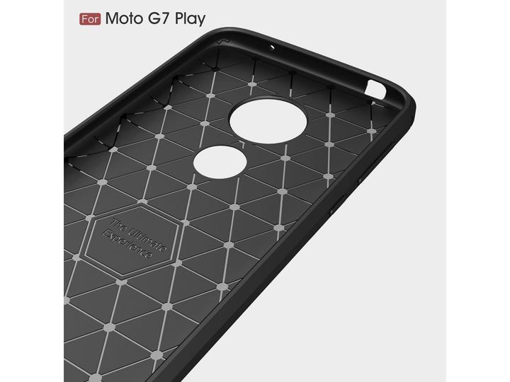 Actual product image Screenguard Motorola Moto G7 Play Cover Carbon Brushed Soft TPU (Motorola Moto G7 Play)