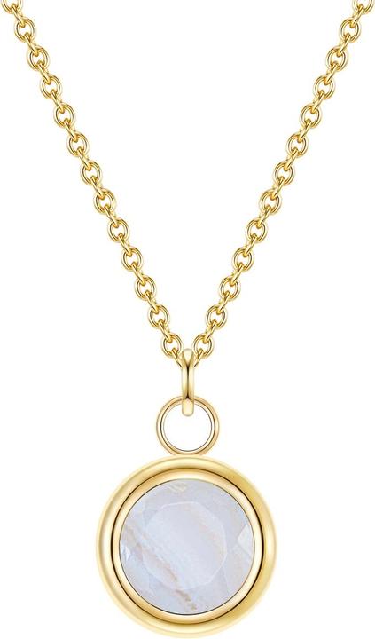 Produktbild Glanzstücke München Damen Sterling Silber Streifenchalcedon gelbgold 40,0 cm Basiskette + 5,0 cm Verlängerun - 28719 (Sterling Silber, 40 - 45 cm)