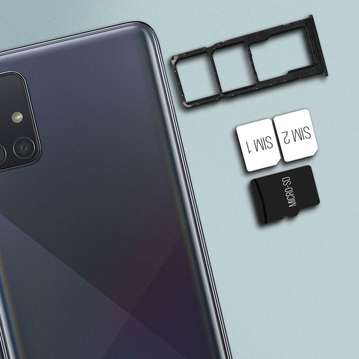 Image du produit Clappio Support Sim de rechange Samsung Galaxy A51 (Support de carte SIM, Galaxy A51)
