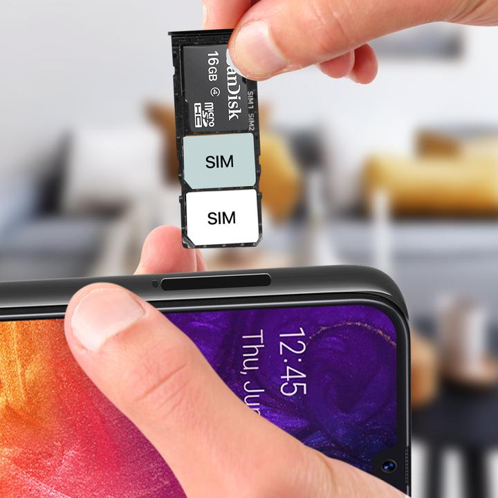 Image du produit Clappio Support Sim de rechange Samsung Galaxy A50 (Support de carte SIM, Galaxy A50)