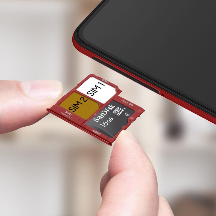 Actual product image Clappio Replacement Sim Holder Samsung A41 (SIM holder, Galaxy A41)