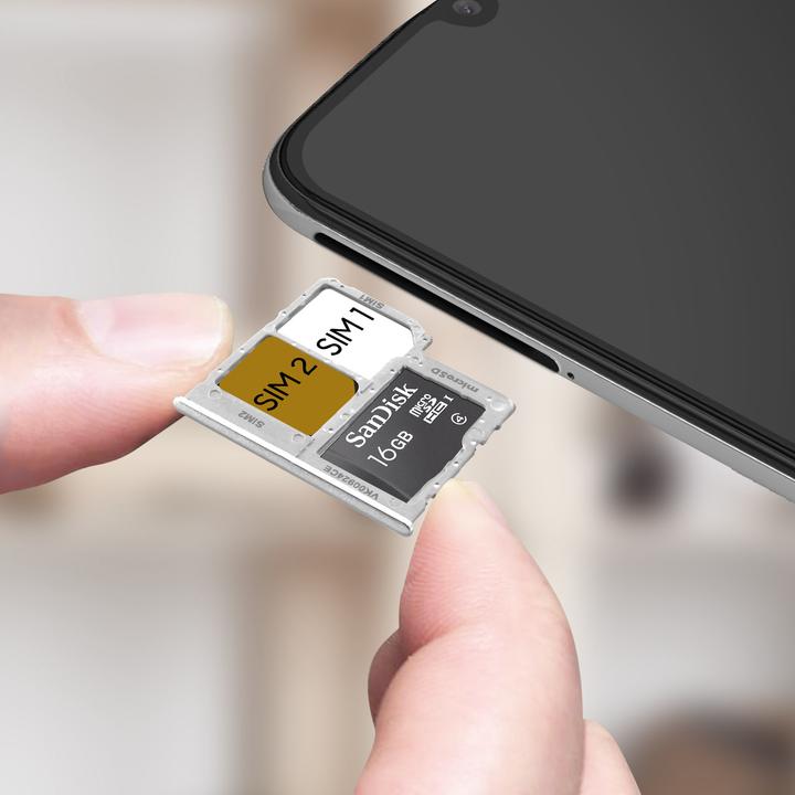 Image du produit Clappio Support Sim de rechange Samsung A40 (Support de carte SIM, Galaxy A40)