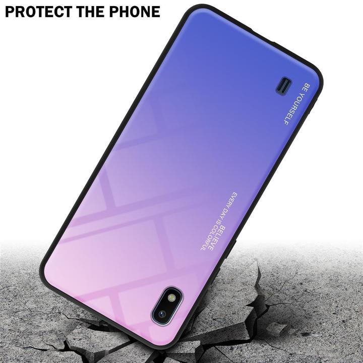 Produktbild Cadorabo TPU 2 Farben Glas Cover (HTC One M10, Samsung Galaxy A10)