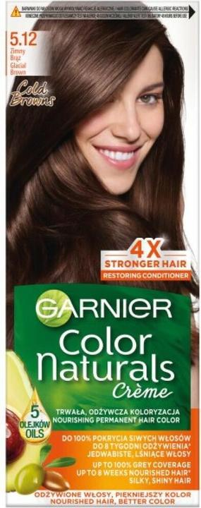 Garnier Color Naturals Creme Hair Coloring Cream 5.12 Cold Brown (5.12 Cold Brown)