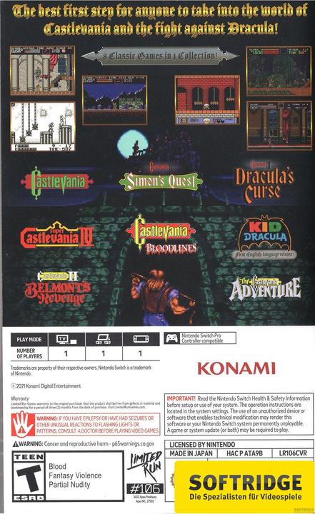 Immagine prodotto Limited Run Collezione Anniversario (Tiratura limitata #106) (Import), 1186668, Nero (Switch, Switch Lite, Switch OLED, EN)