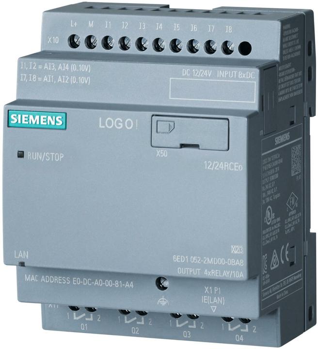Image du produit Siemens LOGO! 12/24RCEO 6ED1052-2MD08-0BA1