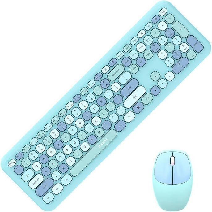 Produktbild Mofii Wireless keyboard + mouse set 666 2.4G (Blue) (Eng. Int., Kabelgebunden)