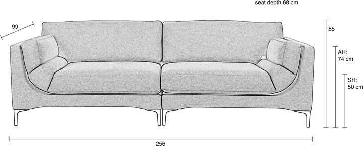 Actual product image Zuiver Balcony (3-seater)