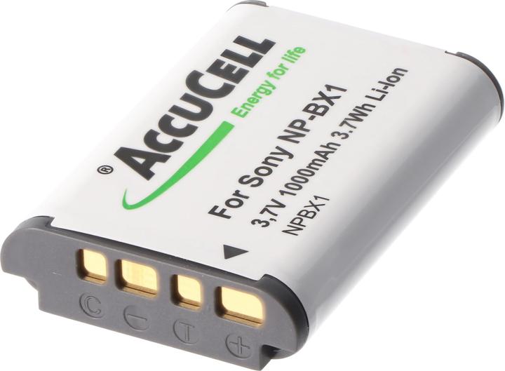 Actual product image AccuCell battery suitable for Sony NP-BX1, Cyber-shot DSC-RX100, not original battery