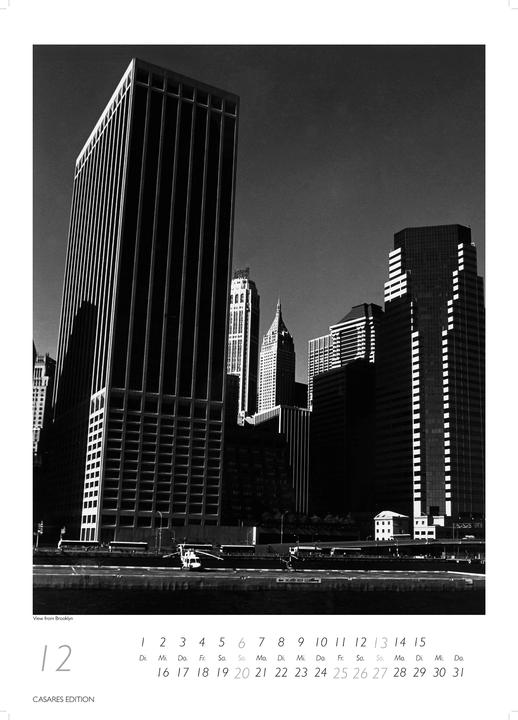 Produktbild New York schwarz-weiss 2026 L 59x42cm (Kein Einband, Deutsch)