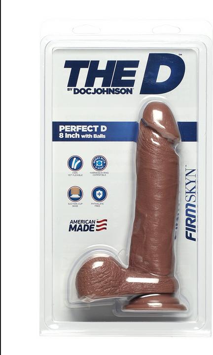 Image du produit Doc Johnson Perfect D - 8 Inch With Balls Firmskyn