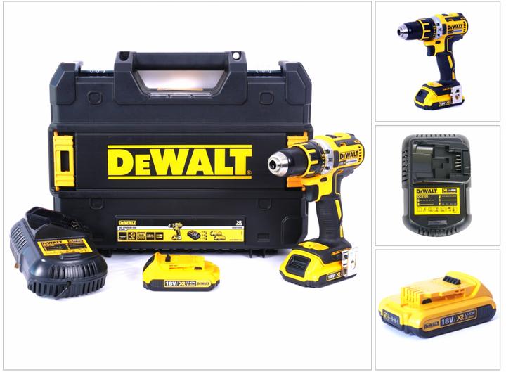 Actual product image DeWalt Brushless Compact Drill Driver 18V 2Ah (Rechargeable battery operated)