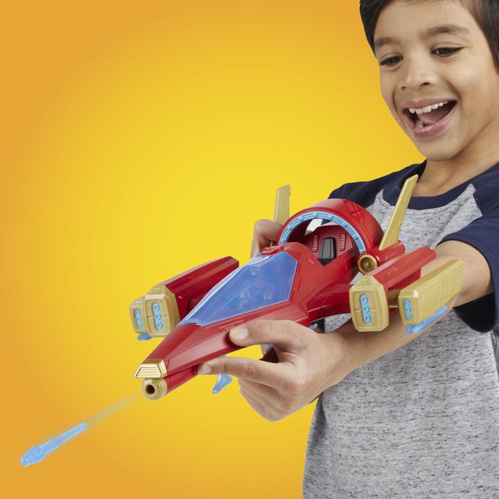 Actual product image Hasbro Marvel Avengers Epic Hero Series Iron Man Repulsor Blast Battle Jet, 4-Inch (10 cm) Vehicle & Action