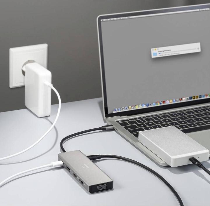Immagine prodotto Renkforce USB-C® Dockingstation RF-DKS-906 Passend für Marke Dockingstations: U (USB-C, 4 Porti)