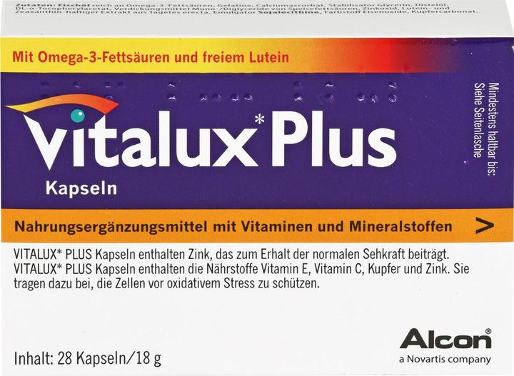 Actual product image Vitalux Plus caps (84 Piece, Capsules, 98 g)