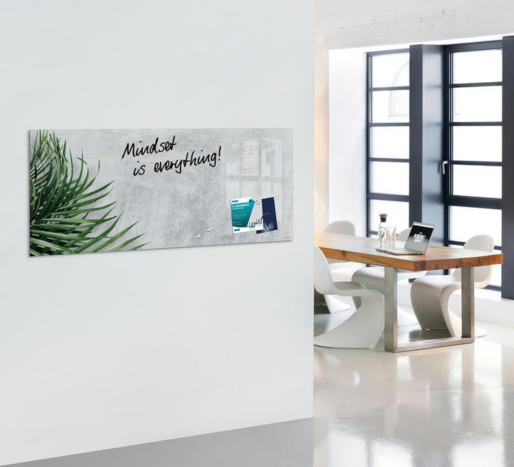 Actual product image Sigel Glass magnetic board Artverum with design (Magnet board, 130 x 55 cm)