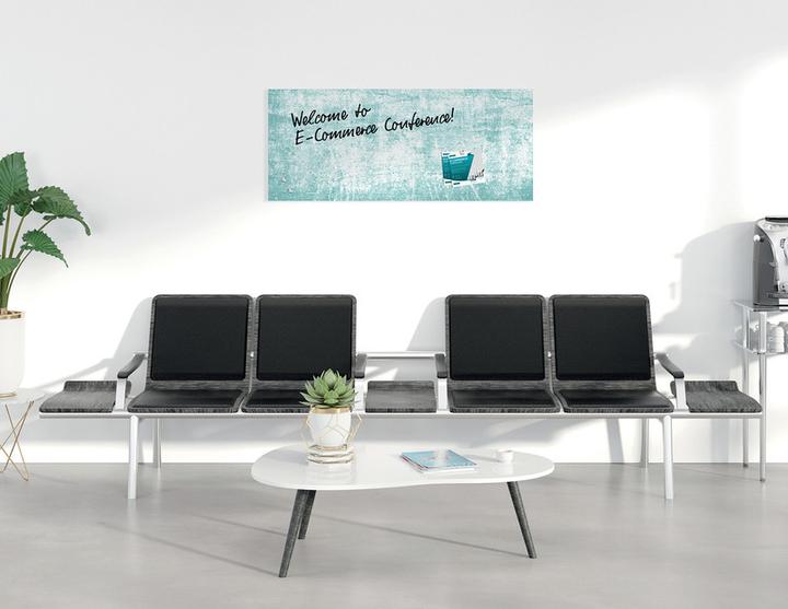 Actual product image Sigel Glass magnetic board Artverum with design (Magnet board, 130 x 55 cm)