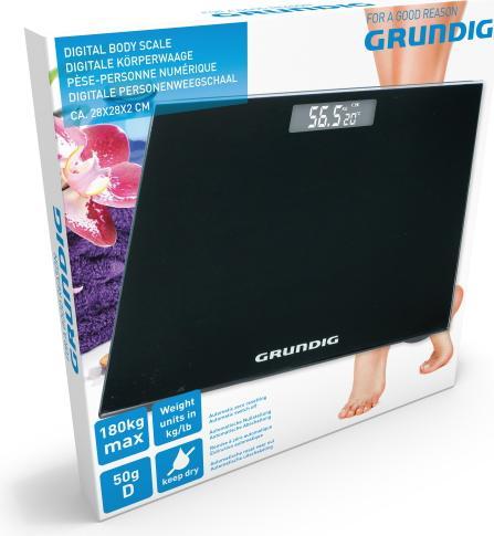 Immagine prodotto Grundig Bilancia digitale 180 kg nera (180 kg)