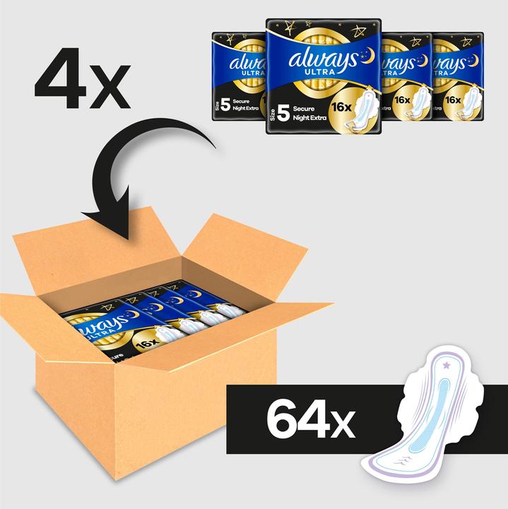 Image du produit Always Ultra (64 x, Tampons sanitaires)