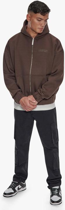 Actual product image Dropsize Heavy Oversize HD Print Zip Hoodie - 124669 (M)