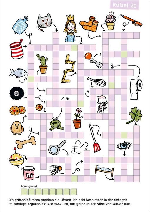 Actual product image Tessloff Kreuzworträtsel ab 7 Jahren (German, The puzzle forge Christine Reguigne, Judith Drews, 2017)