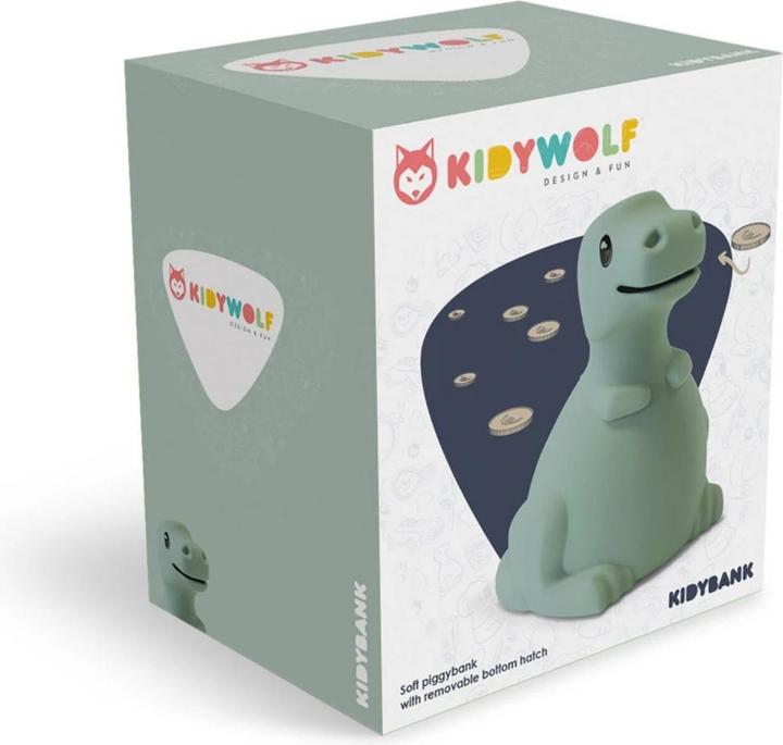 Image du produit Kidywolf Tirelire Dinosaure 15cm ** (15 x 11 x 16 cm)