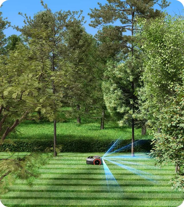 Actual product image Segway-Navimow i105E (500 m², Without boundary wire)