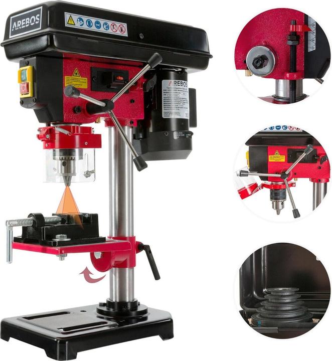 Image du produit Arebos Perceuse laser d'établi avec étau