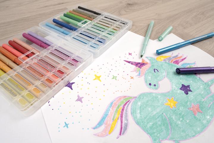 Produktbild EberhardFaber Fasermaler Glitter (Mehrfarbig, 24 x)