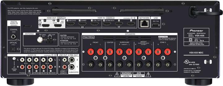 Immagine prodotto Pioneer VSX-935 (7.2 canali, FM, DAB+)