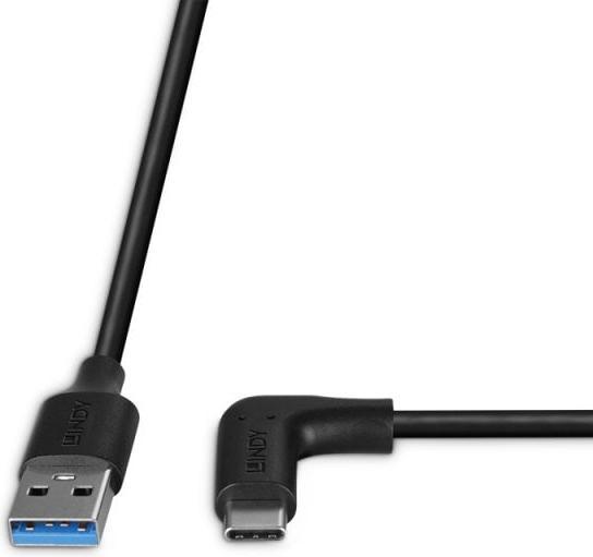 Produktbild Lindy 1.5m USB 3.2 Typ A an C Kabel 90° gewinkelt (32014) (1.50 m, USB 3.2 Gen 2)