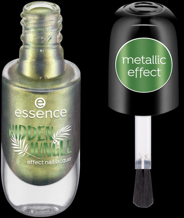Produktbild essence HIDDEN JUNGLE effect nail lacquer (06 Magical Emerald, Gel-Effekt Nagellack)