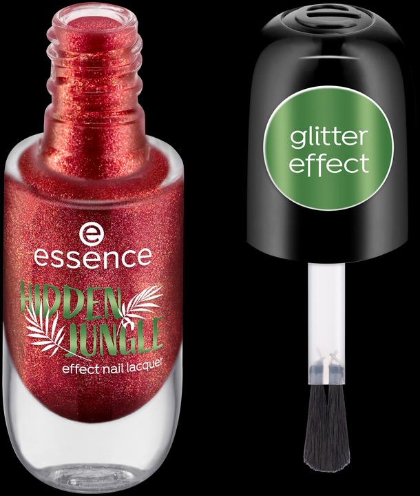 Produktbild essence HIDDEN JUNGLE effect nail lacquer (05 Forbidden Berry, Gel-Effekt Nagellack)