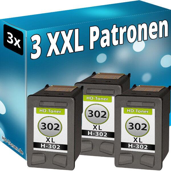 Actual product image Druckfuxx 3x TINTE PATRONEN für HP 302 XL Envy 4520 4521 4522 4524 4525 4526 452